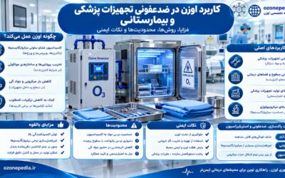 کاربرد اوزن در ضدعفونی تجهیزات پزشکی و محیطهای بیمارستانی؛ مزایا، روشها و محدودیتها
