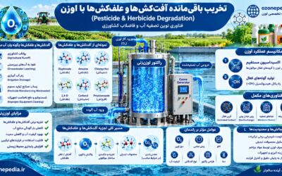تخریب باقیمانده آفتکشها و علفکشها با اوزن؛ راهکاری پیشرفته برای کاهش آلودگی منابع آب